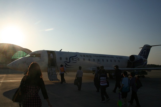 北海空港の華夏航空