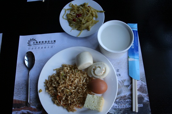 三亚蘭海度假酒店公寓美麗新海岸店の朝食
