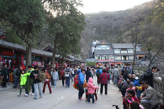 泰山~中天門索道駅付近
