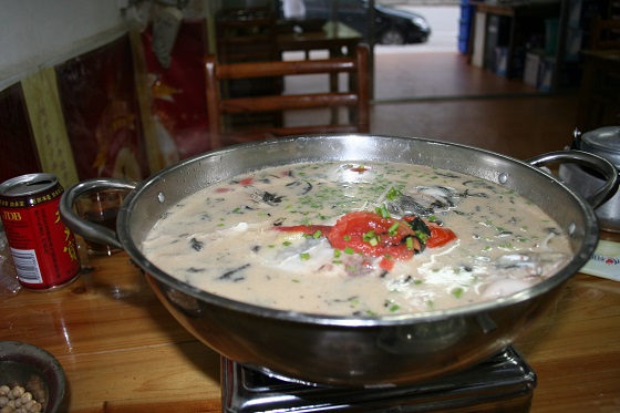 張家界市内で夕食